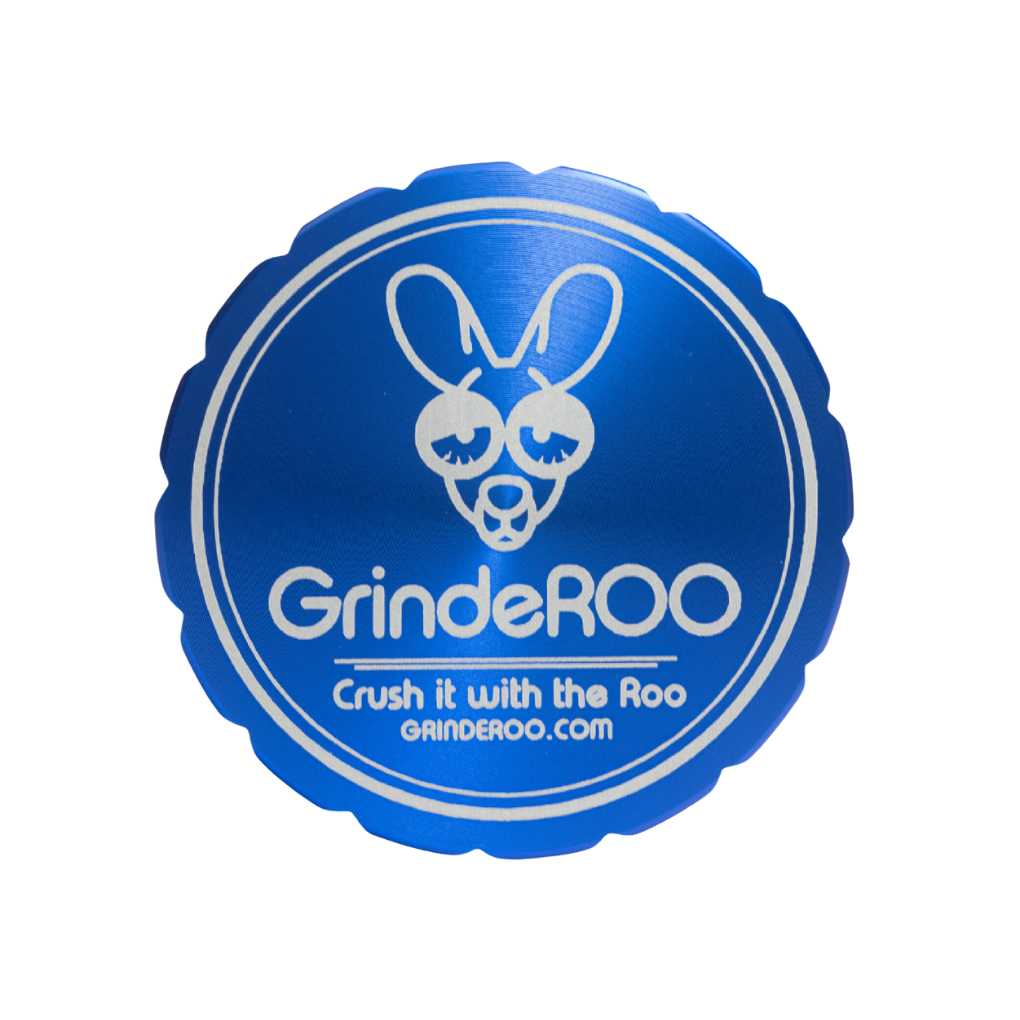 GrindeROO 4 Piece Premium Metal Herb Grinders