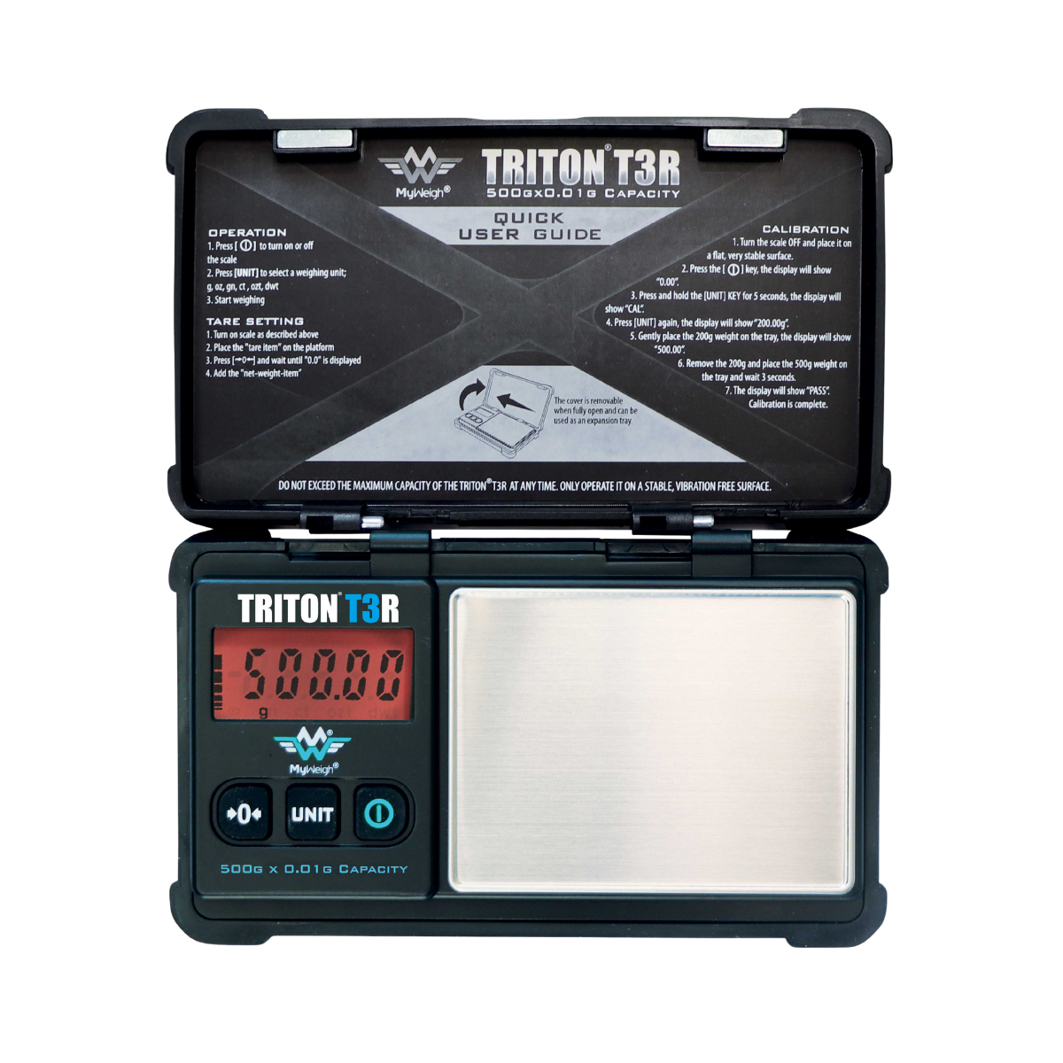 Triton Rechargeable Digital Scale – Precision 500g x 0.01g