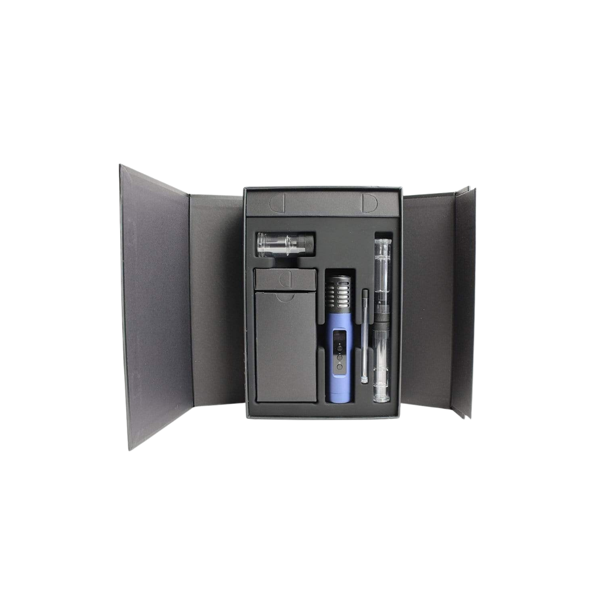 Rechargeable Arizer Air II Mystic Blue dry herb vaporizer with replaceable battery