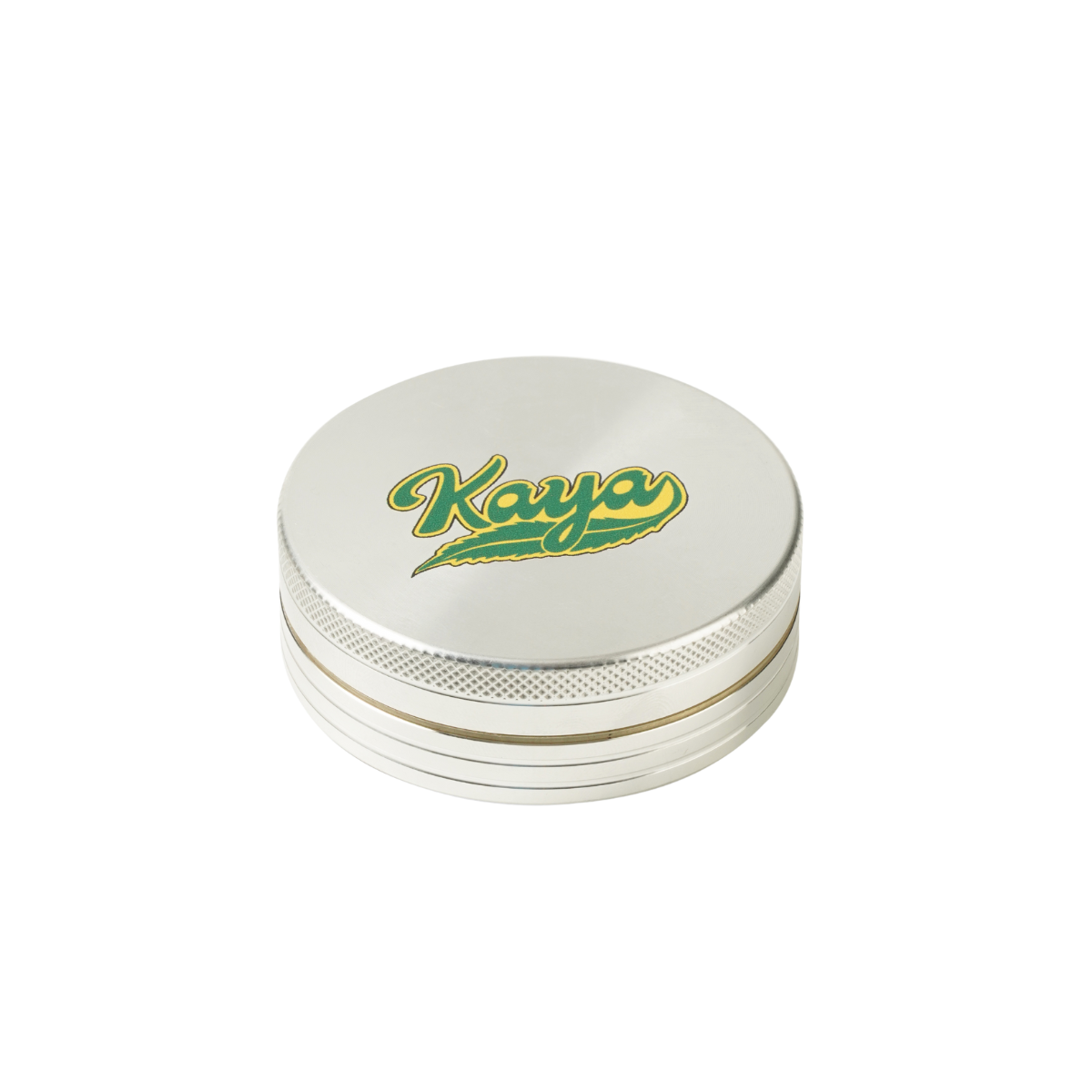 2-Part Grinder with Silver Coated Compact Design