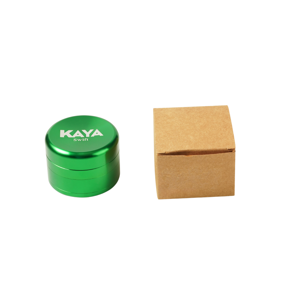 Kaya Swift Grind 4-part herb shredder with ball-bearing system for effortless grinding