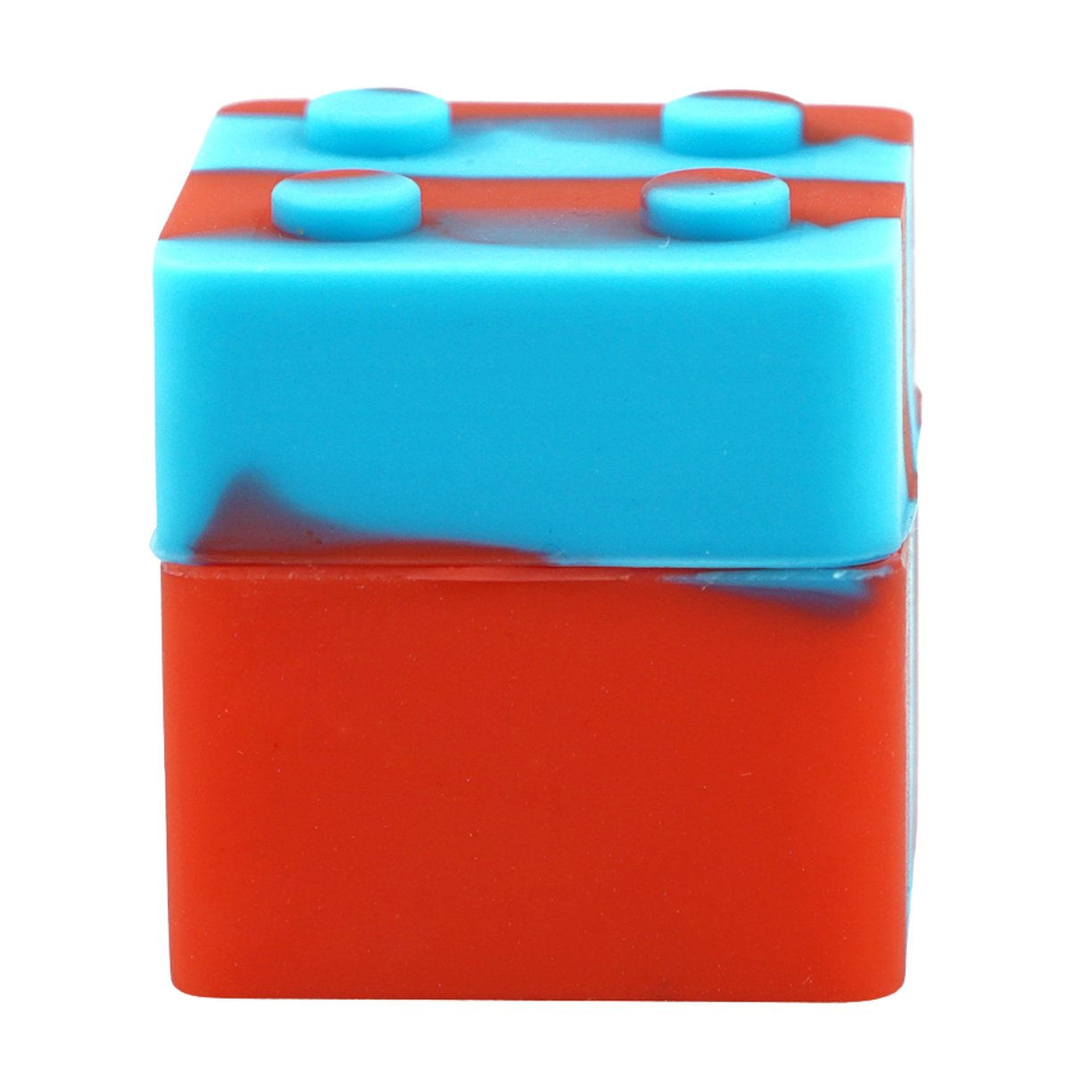 CubeCraze 9ml Square Silicone Dab Container - Vibrant Dual - Tone Design - greenmart.com.au