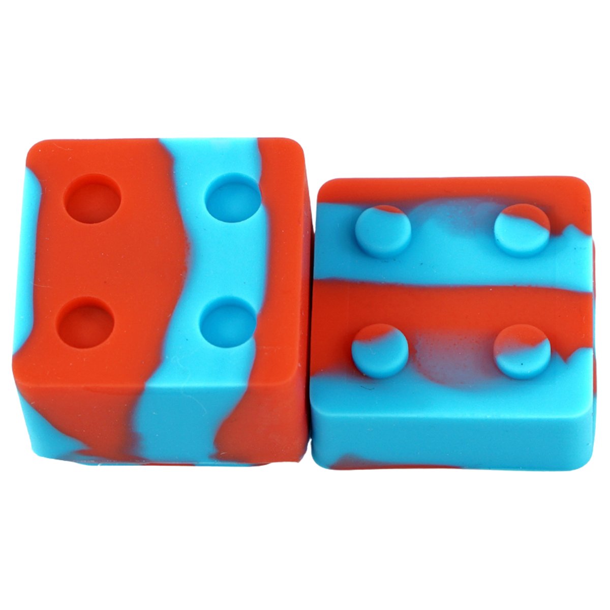 CubeCraze 9ml Square Silicone Dab Container - Vibrant Dual - Tone Design - greenmart.com.au