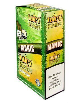 Full Box Juicy Jays Hemp Flavoured Wraps Red Alert, Blue, Tropical, Original, Purple, Infrared or Manic - greenmart.com.au