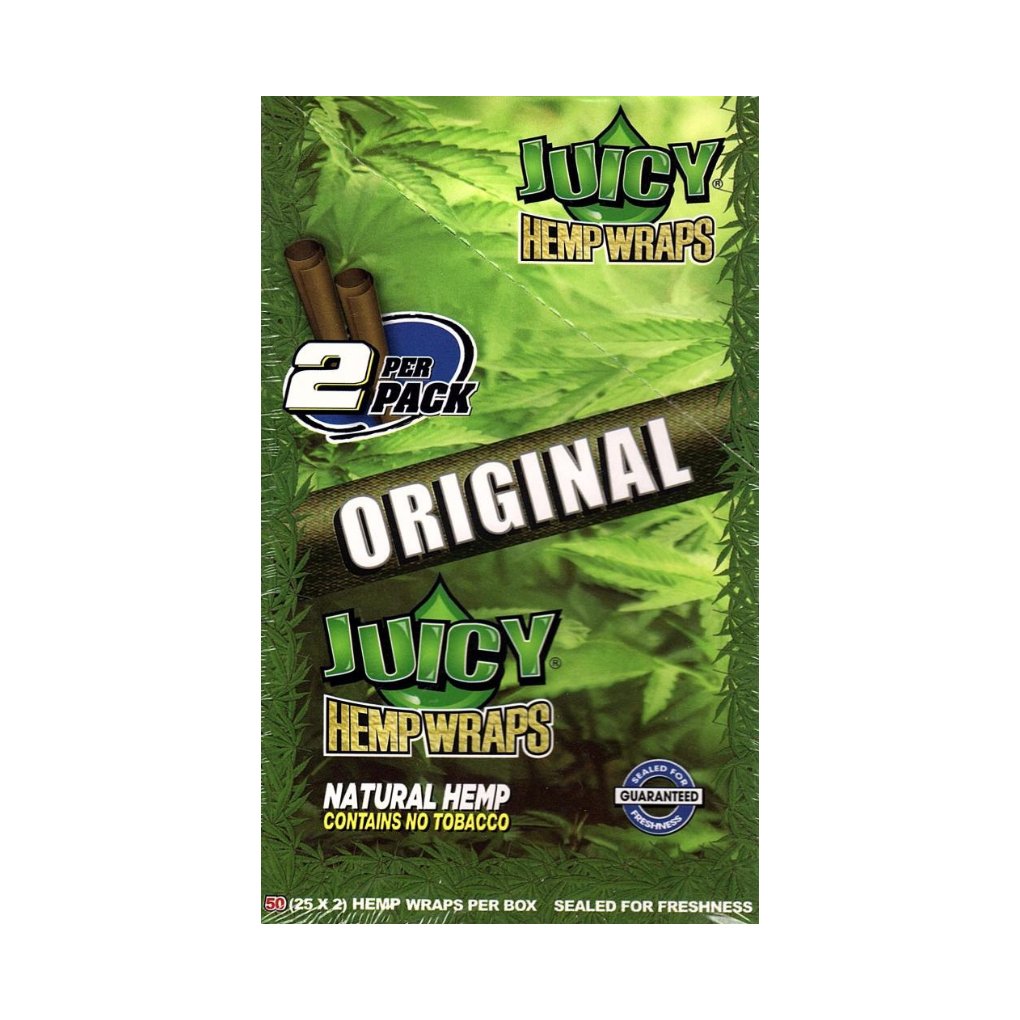 Full Box Juicy Jays Hemp Flavoured Wraps Red Alert, Blue, Tropical, Original, Purple, Infrared or Manic - greenmart.com.au