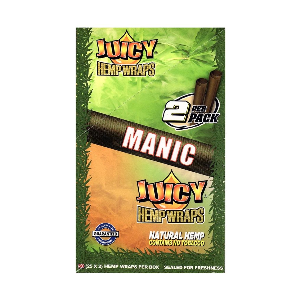 Full Box Juicy Jays Hemp Flavoured Wraps Red Alert, Blue, Tropical, Original, Purple, Infrared or Manic - greenmart.com.au