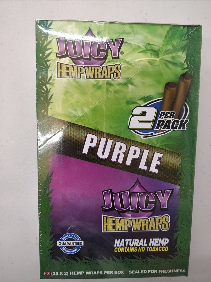 Full Box Juicy Jays Hemp Flavoured Wraps Red Alert, Blue, Tropical, Original, Purple, Infrared or Manic - greenmart.com.au