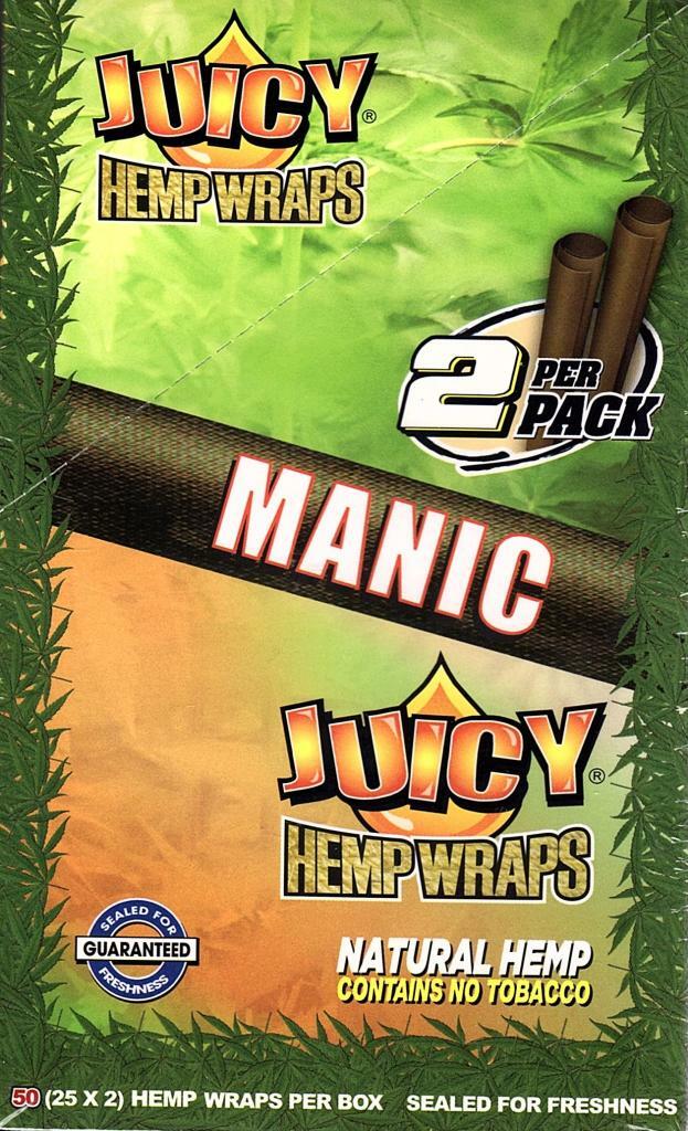Full Box Juicy Jays Hemp Flavoured Wraps Red Alert, Blue, Tropical, Original, Purple, Infrared or Manic - greenmart.com.au