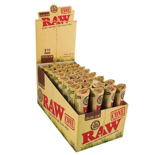 Full Box - RAW 1 1/4 Organic Hemp Cones - greenmart.com.au