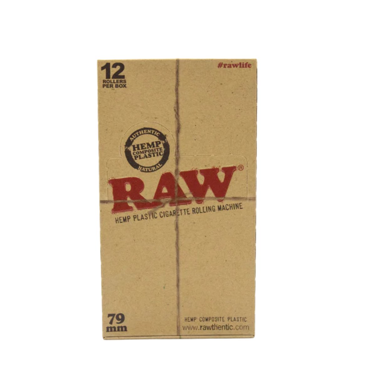 Full Box Raw Hemp Plastic Cigarette Rolling Machine 79mm - greenmart.com.au