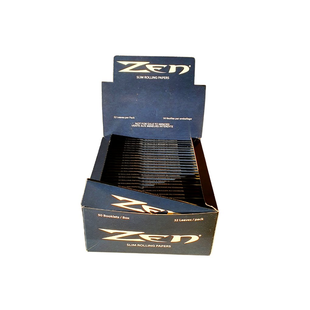 Full Box - Zen King Size Slim Rolling Paper - greenmart.com.au