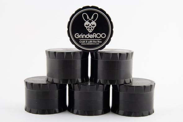 GrindeROO 4 Piece Premium Metal Herb Grinders - greenmart.com.au