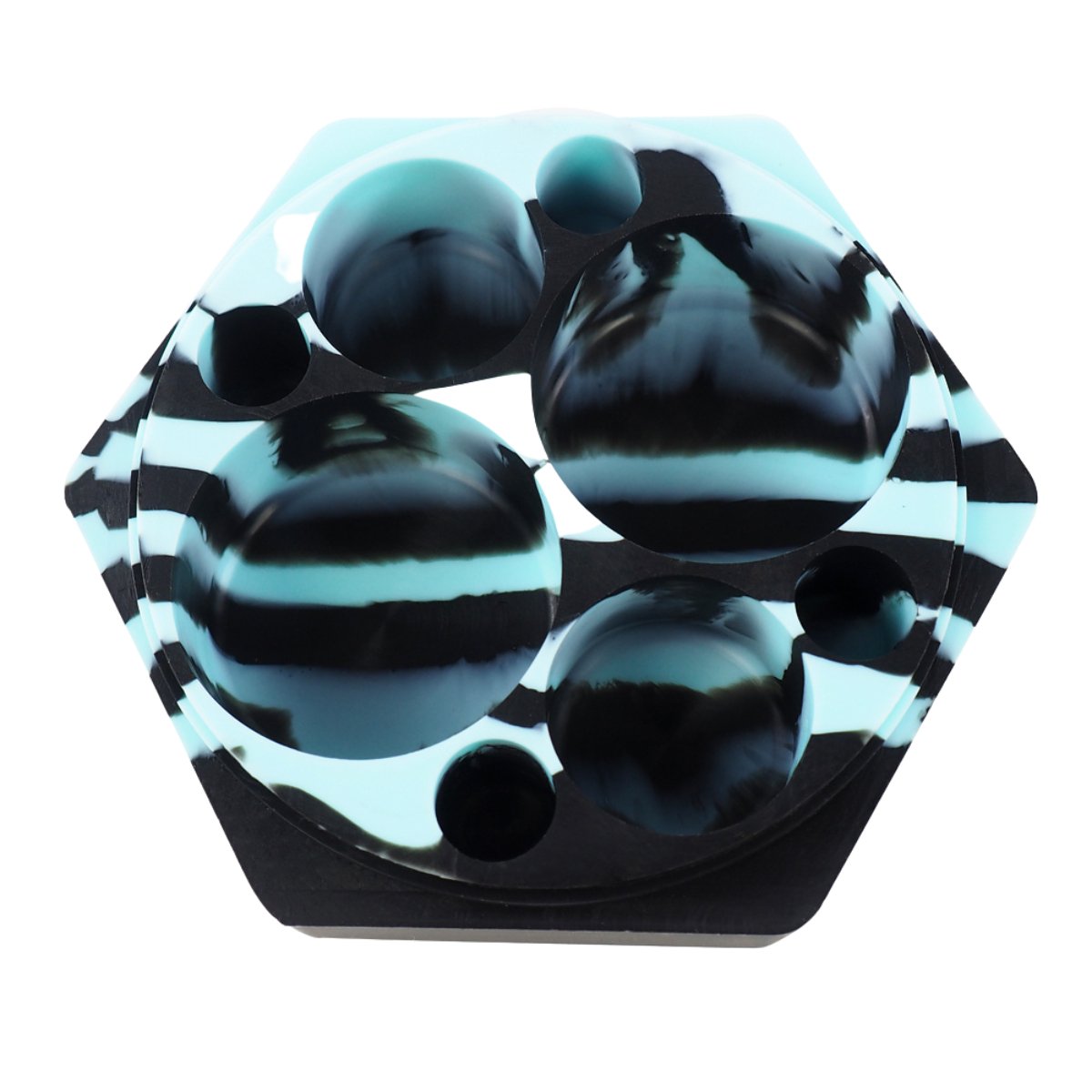 HexaHive 110ml Silicone Dab Container - Non - Stick, Split - Section, Dual - Compartment Honeycomb Design - greenmart.com.au
