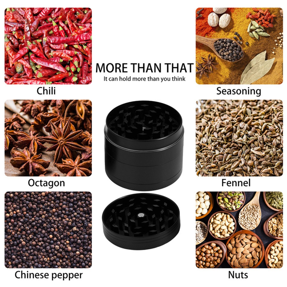 Peace Sign 4 Part Compact Grinder - greenmart.com.au