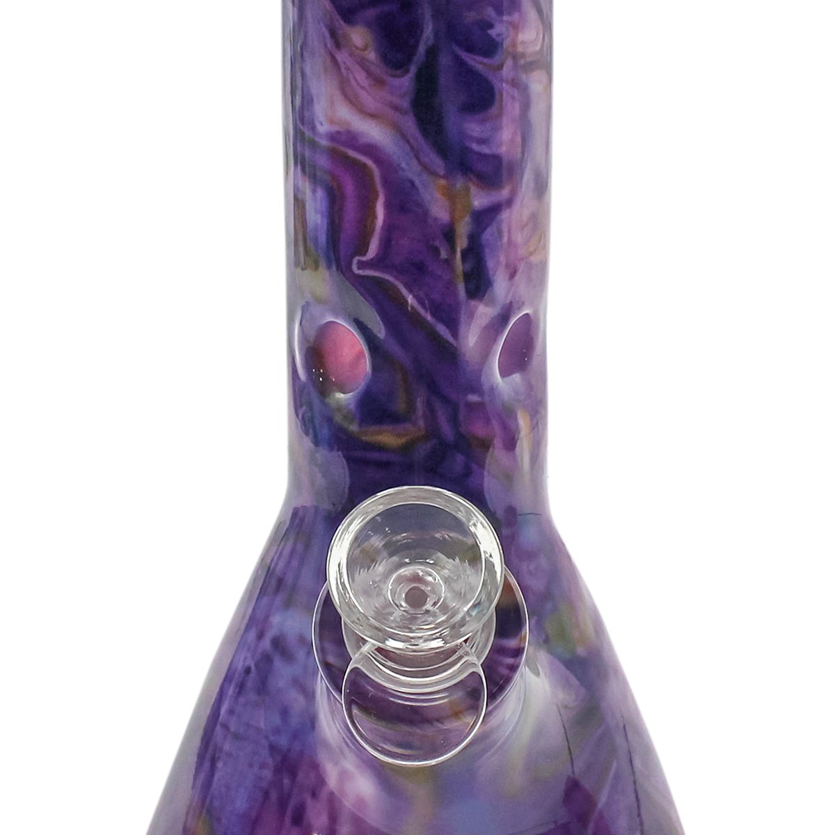 Purple Glass Bong - 30 cm - greenmart.com.au