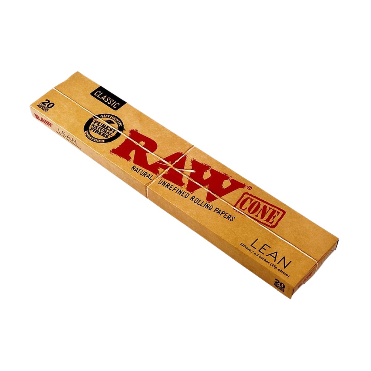 Raw Classic Lean Pre - rolled Cones 20 Pieces Cones - greenmart.com.au