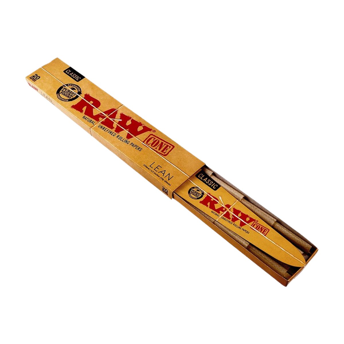 Raw Classic Lean Pre - rolled Cones 20 Pieces Cones - greenmart.com.au