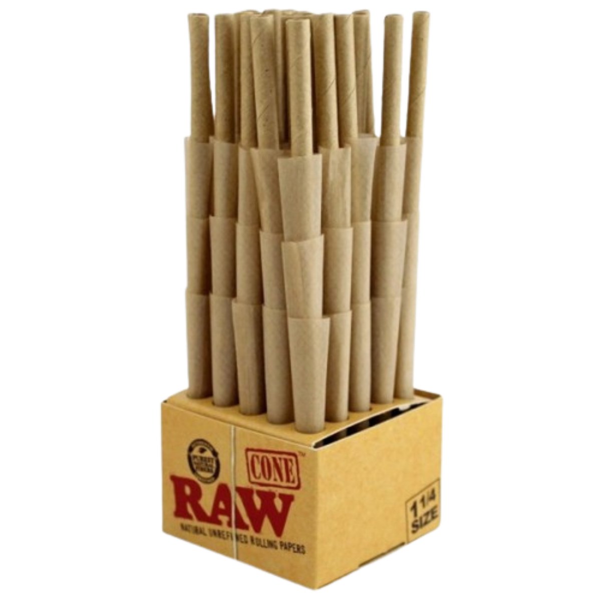 Raw Classic Pre Rolled Cones 75 pack 1 1/4 - greenmart.com.au