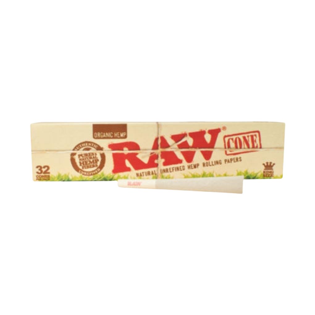Raw Organic Pre - Rolled King Size 32 Cones - greenmart.com.au