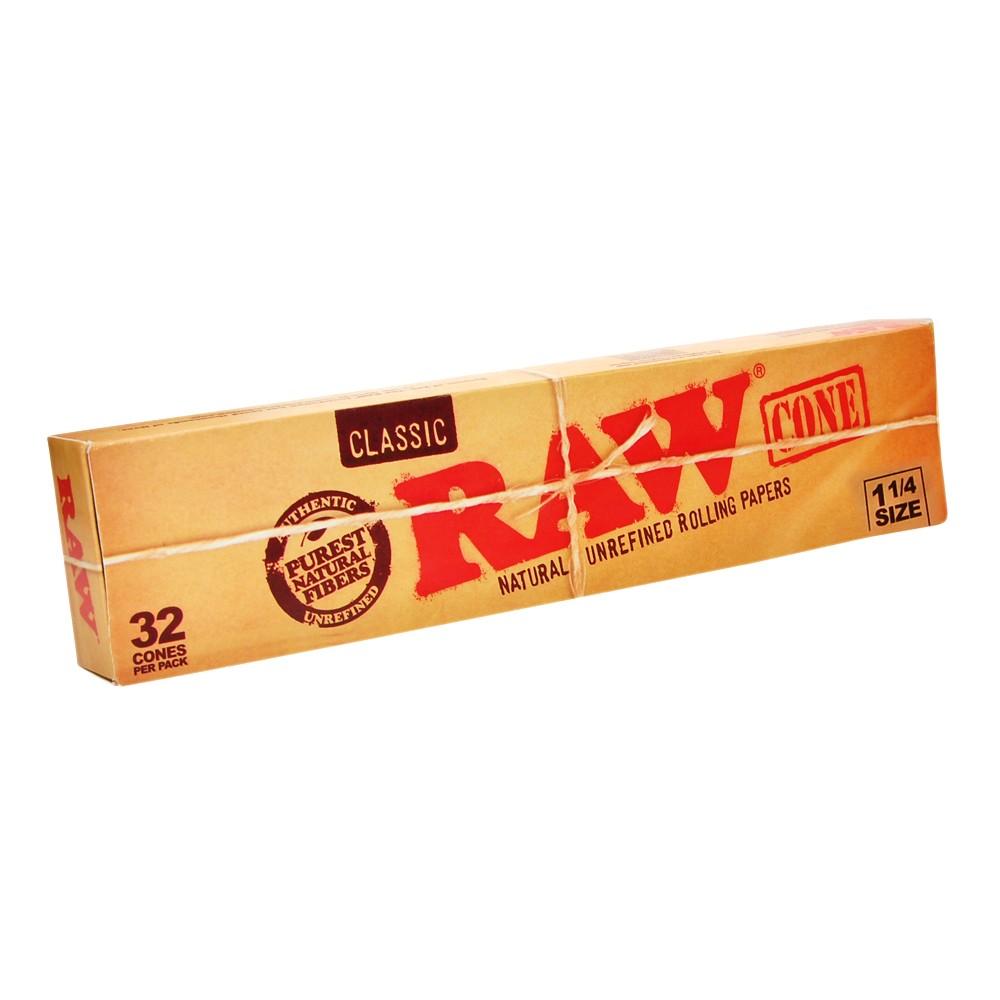 Raw Pre - Rolled 1 1/4 Classic 32 Cones - greenmart.com.au