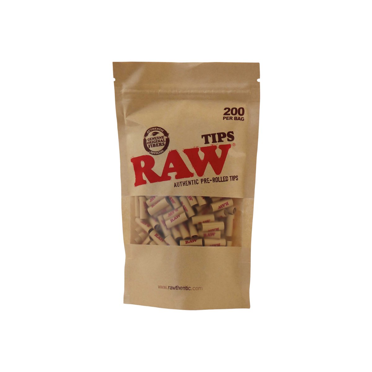 Raw Tips Pre - Rolled - Bag of 200 tips - greenmart.com.au
