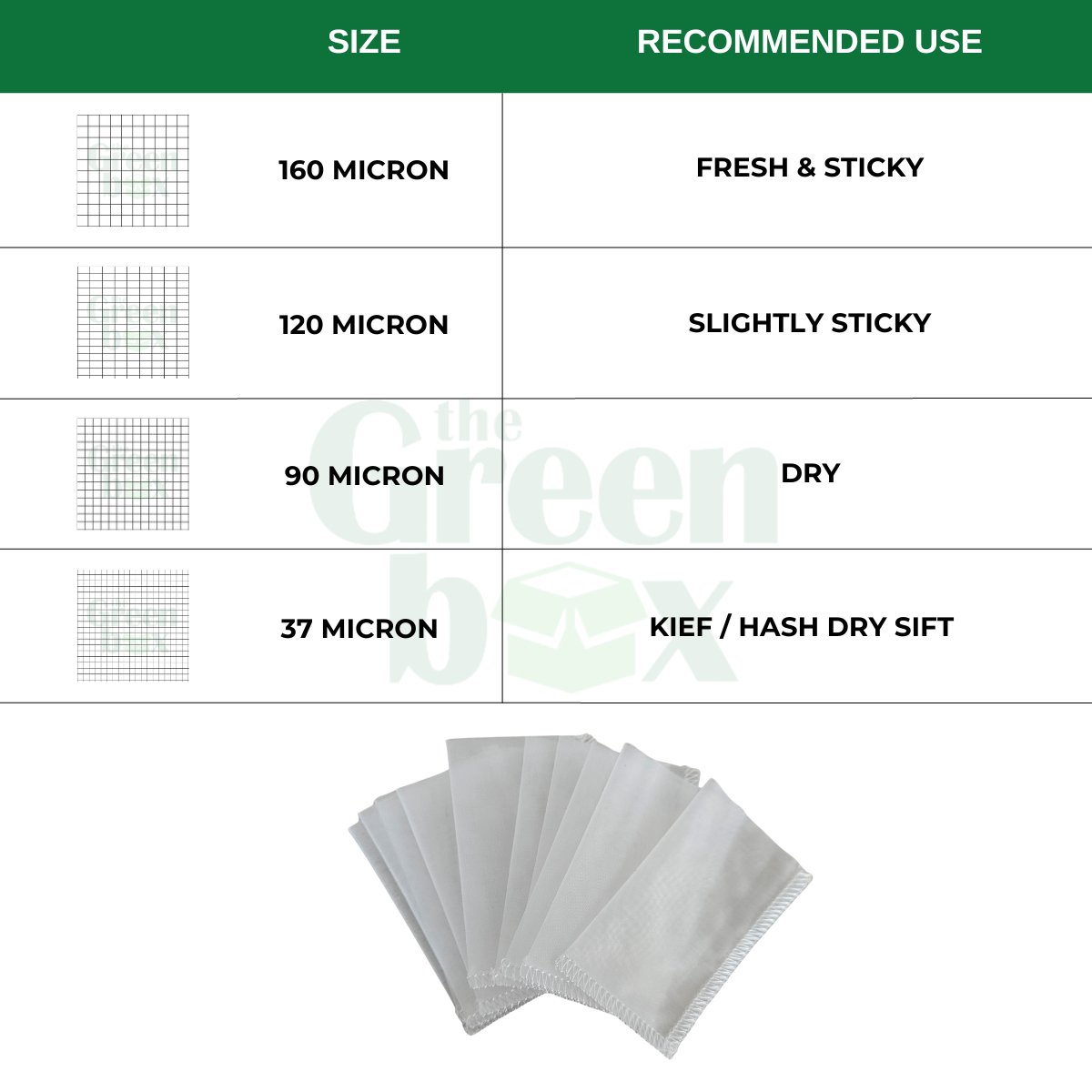 Rosin Extraction Bags 3.5 Gram - greenmart.com.au