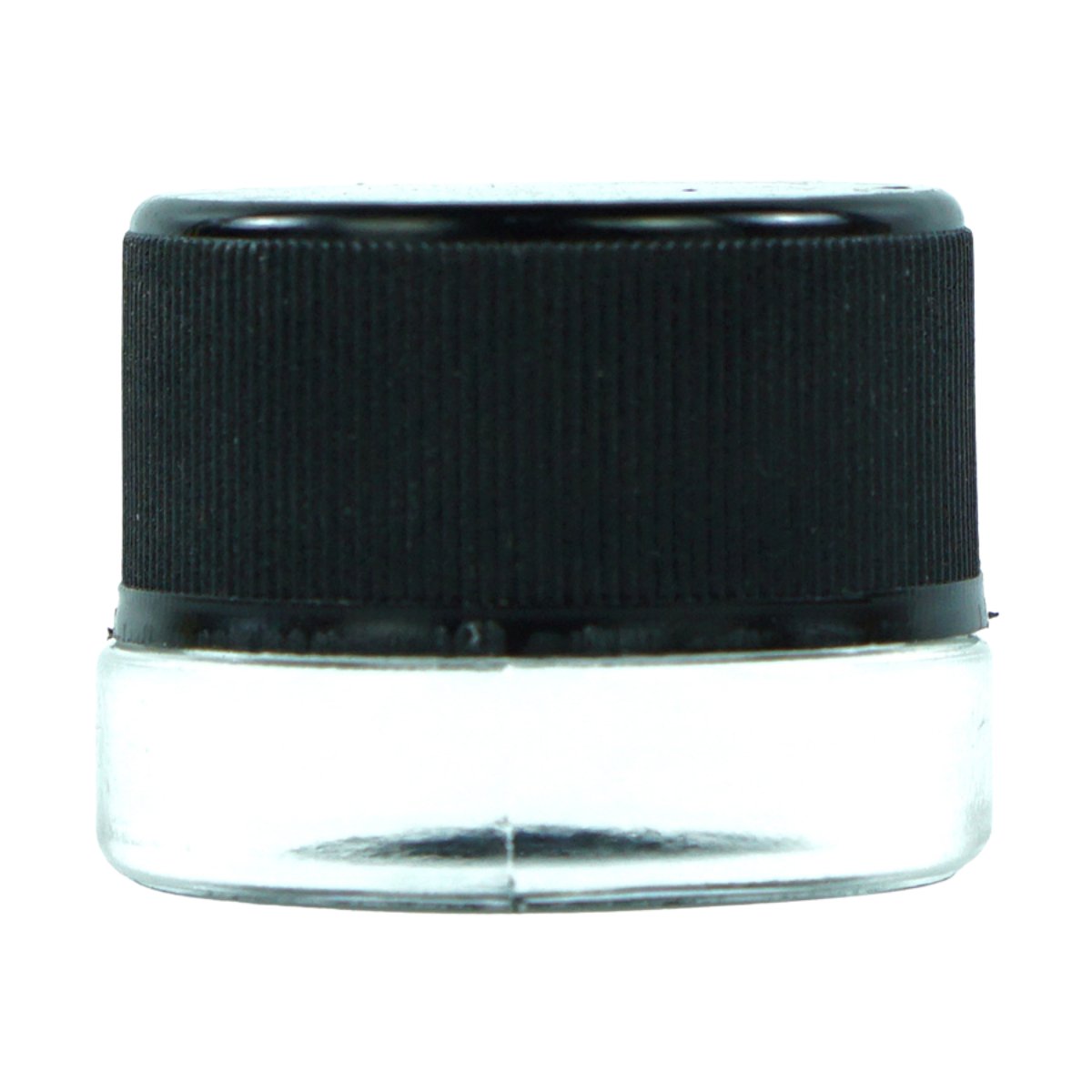 SafeKeep 5ml Child - Resistant Glass Jar - Clear Round Container with Secure Black Lid - greenmart.com.au