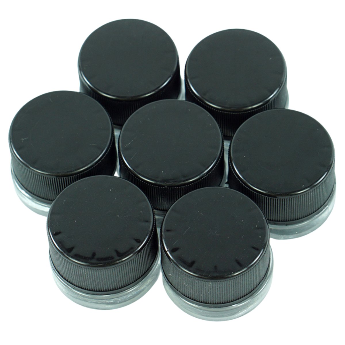 SafeKeep 5ml Child - Resistant Glass Jar - Clear Round Container with Secure Black Lid - greenmart.com.au
