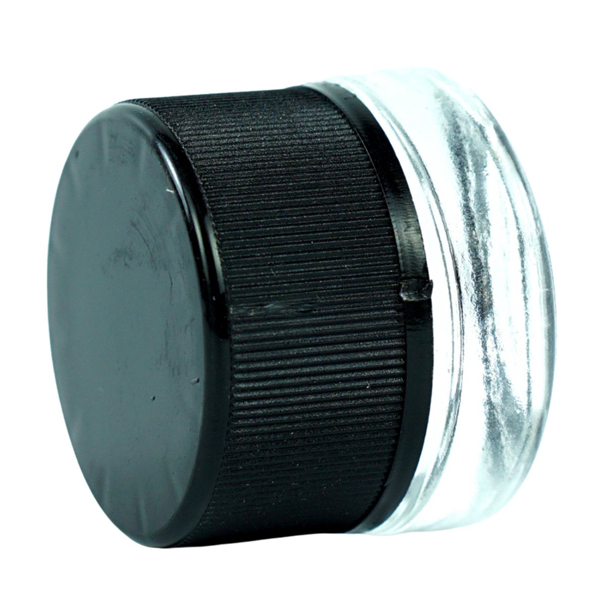 SafeKeep 5ml Child - Resistant Glass Jar - Clear Round Container with Secure Black Lid - greenmart.com.au