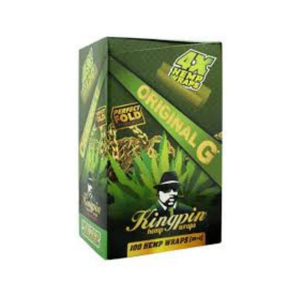 Full Box Kingpin Hemp Wraps - Original G (25x4)