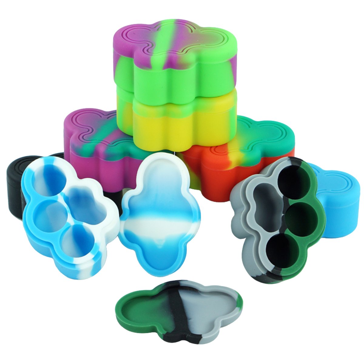 22ml Cloud - Shaped Silicone Concentrate Container - Non - Stick and Compact - greenmart.com.au