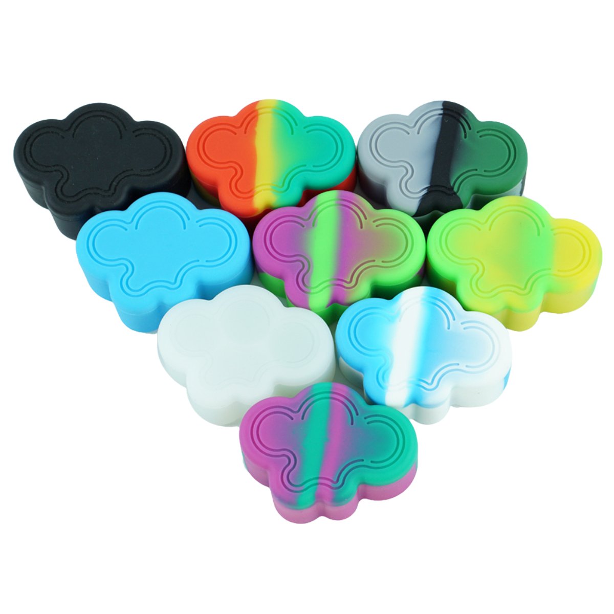 22ml Cloud - Shaped Silicone Concentrate Container - Non - Stick and Compact - greenmart.com.au