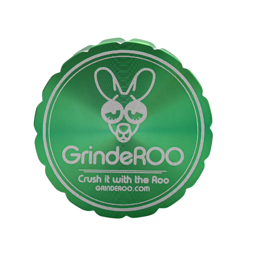 GrindeROO 4 Piece Premium Metal Herb Grinders