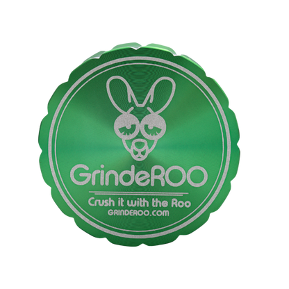 GrindeROO 4 Piece Premium Metal Herb Grinders