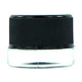 SafeKeep 5ml Child-Resistant Glass Jar - Clear Round Container with Secure Black Lid