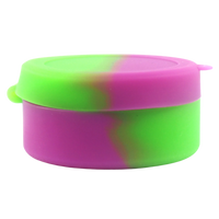 TwinTreasure 7ml Dual-Chamber Silicone Concentrate Container - Sleek, Non-Stick, and Colorful
