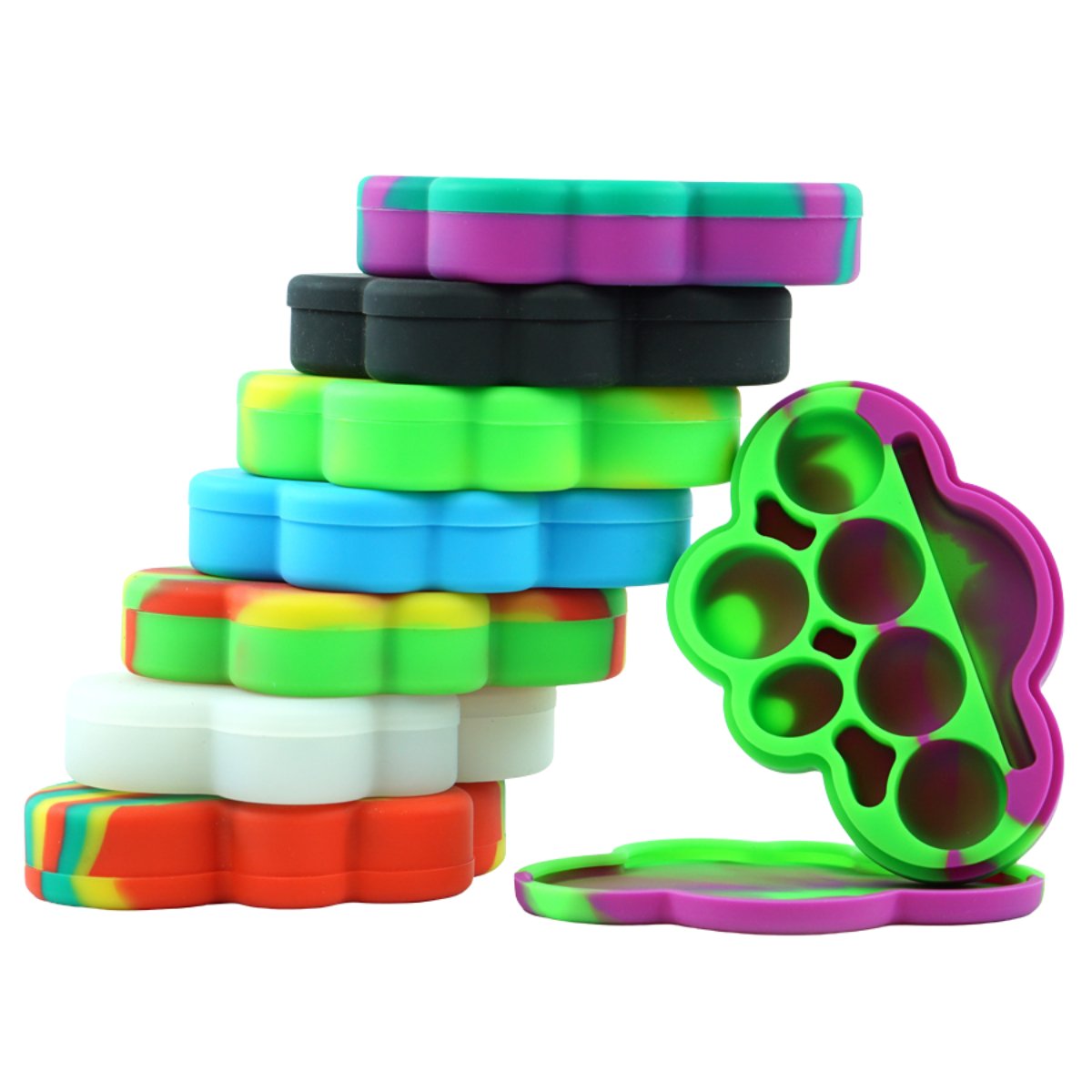 85ml Cloud Silicone Dab Concentrate Container - Non - Stick Storage, Compartment - greenmart.com.au