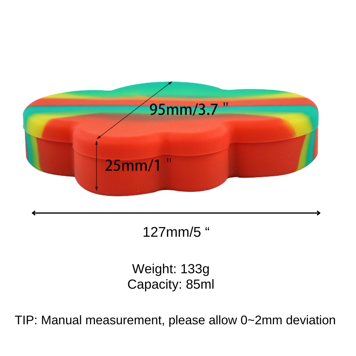 85ml Cloud Silicone Dab Concentrate Container - Non - Stick Storage, Compartment - greenmart.com.au