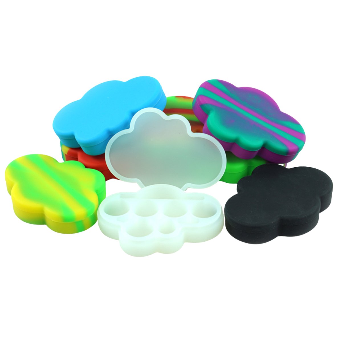 85ml Cloud Silicone Dab Concentrate Container - Non - Stick Storage, Compartment - greenmart.com.au