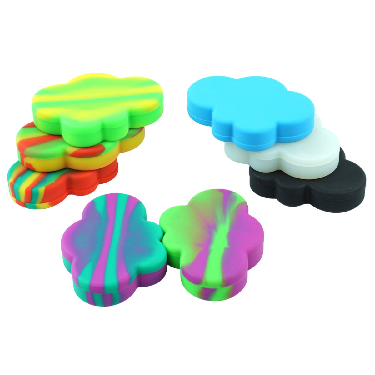 85ml Cloud Silicone Dab Concentrate Container - Non - Stick Storage, Compartment - greenmart.com.au