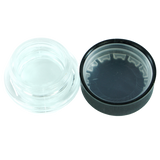 SafeKeep 9ml Child-Resistant Glass Jar - Clear Round Container with Secure Black Lid