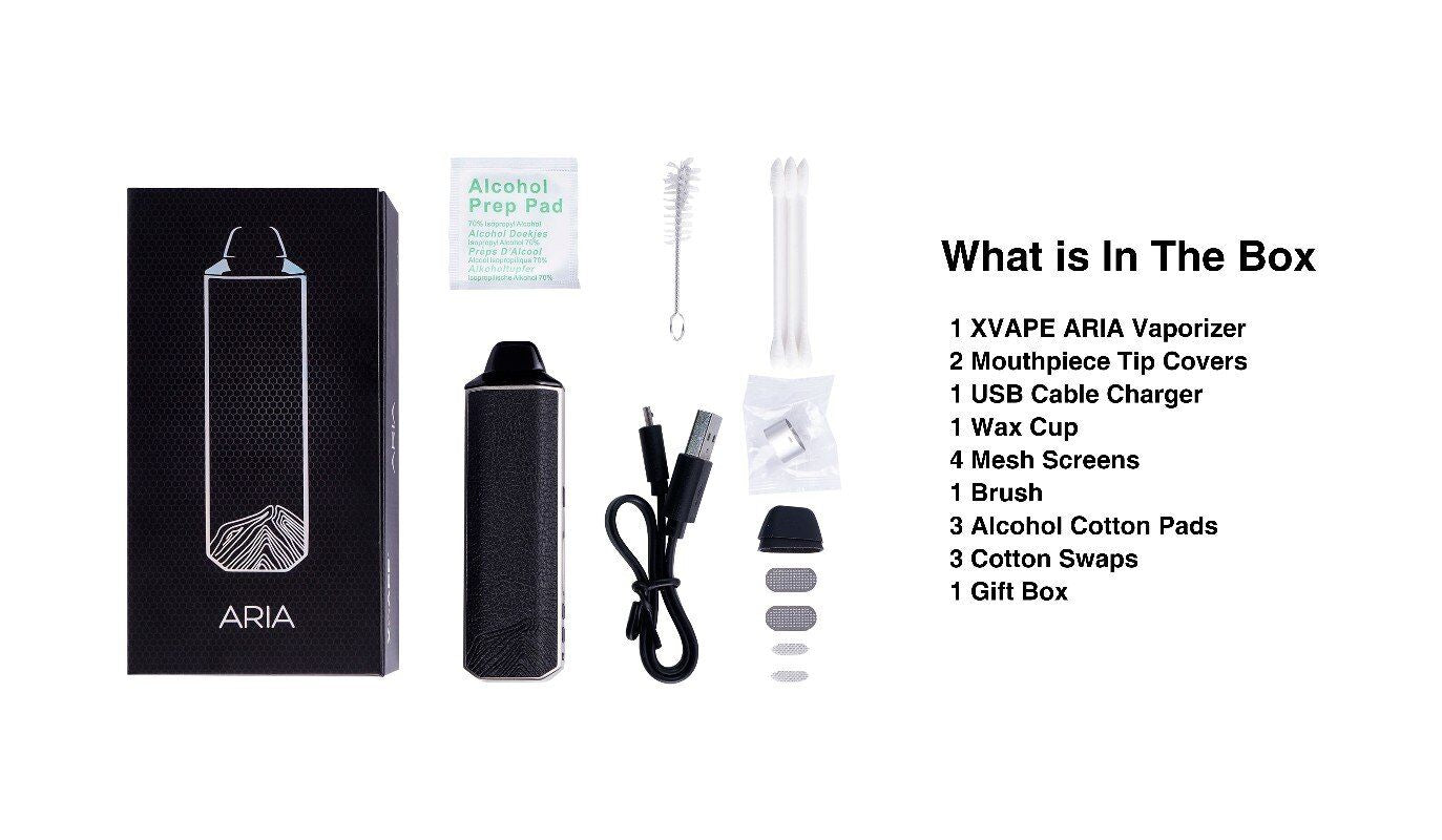 XVAPE ARIA 2-IN-1 Dry Herb and Wax Vaporizer - The Green Box