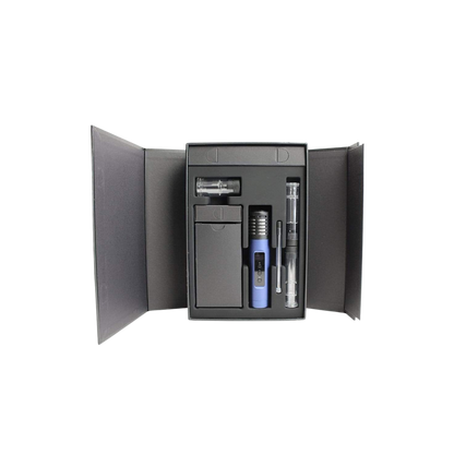 Rechargeable Arizer Air II Mystic Blue dry herb vaporizer with replaceable battery