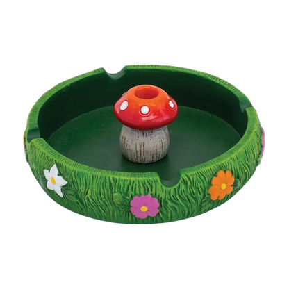 Kaya Resin Round Mushroom Ashtray - Unique Design for Stylish Smoking