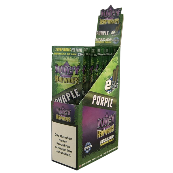 Full Box - Juicy Jays Hemp Wraps - Purple (Grape)