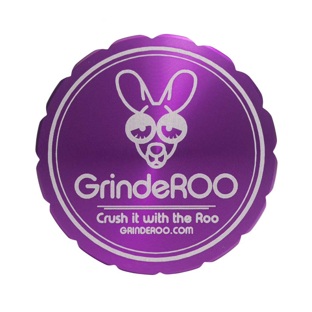 GrindeROO 4 Piece Premium Metal Herb Grinders