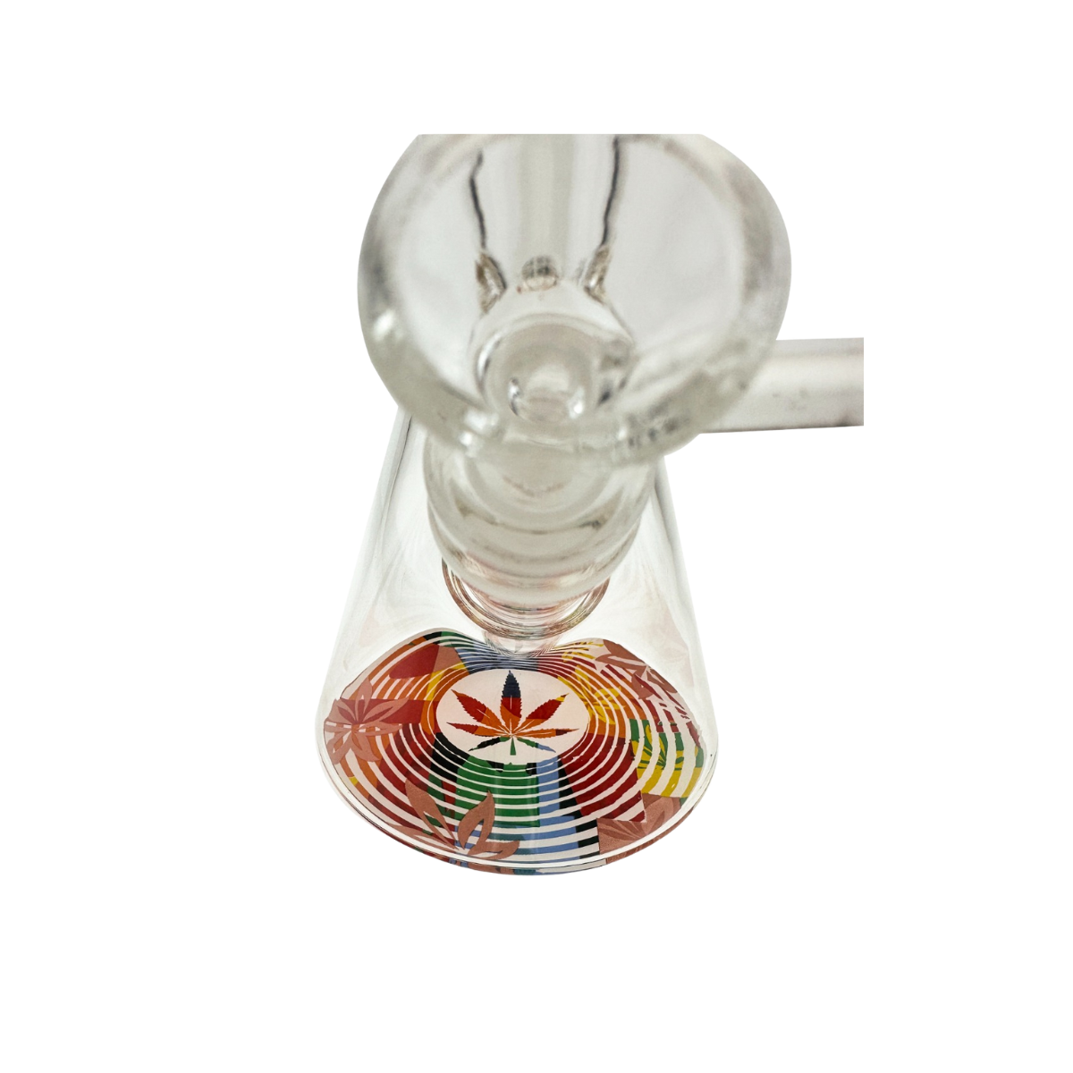 Kaya Colorful Leaf Design Bong Glass 