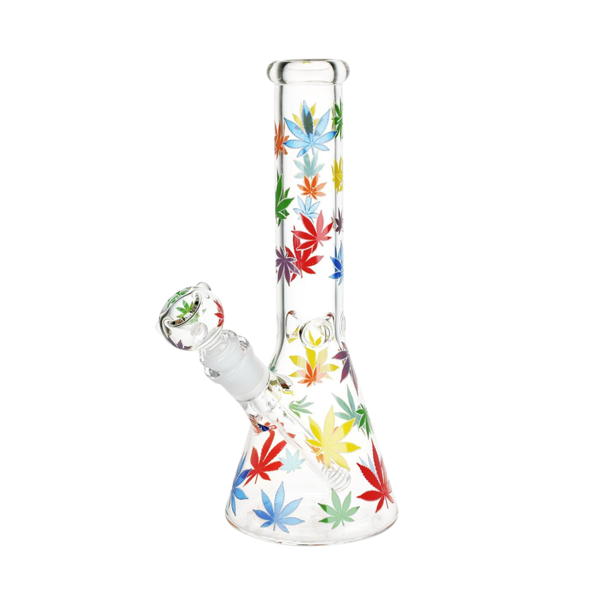 Kaya Colorburst 10-Inch Beaker Bong – 5mm Thick Glass