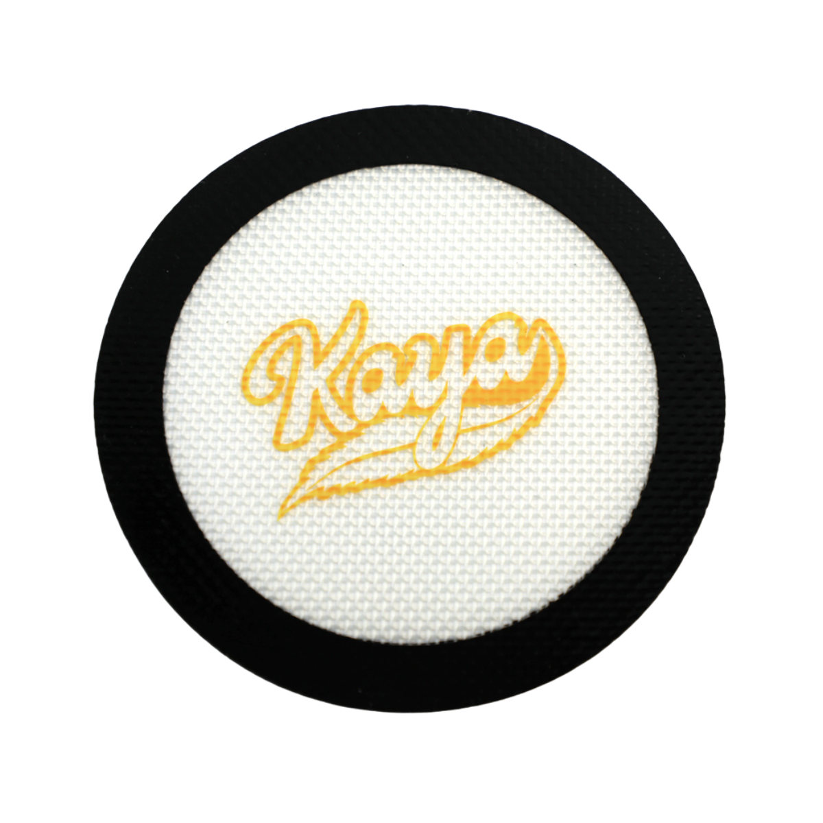 Kaya Round Silicone and Fiberglass Heat-Resistant Mat Black