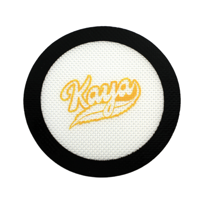 Kaya Round Silicone and Fiberglass Heat-Resistant Mat Black